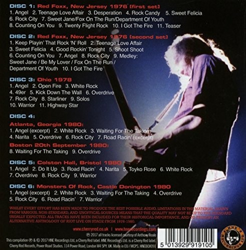 The Official Bootlegs Box Set (Volume 1) 1976-1980 by RIOT