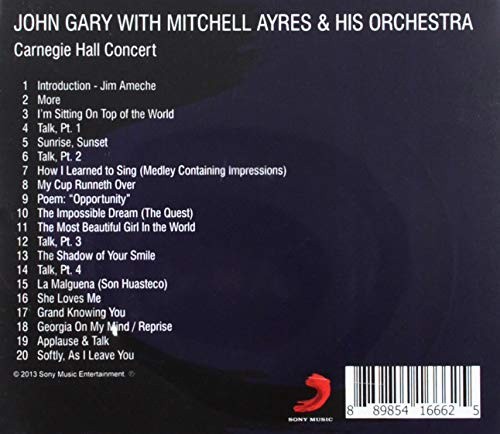 Carnegie Hall Concert by Gary, John / Ayres, Mitchell