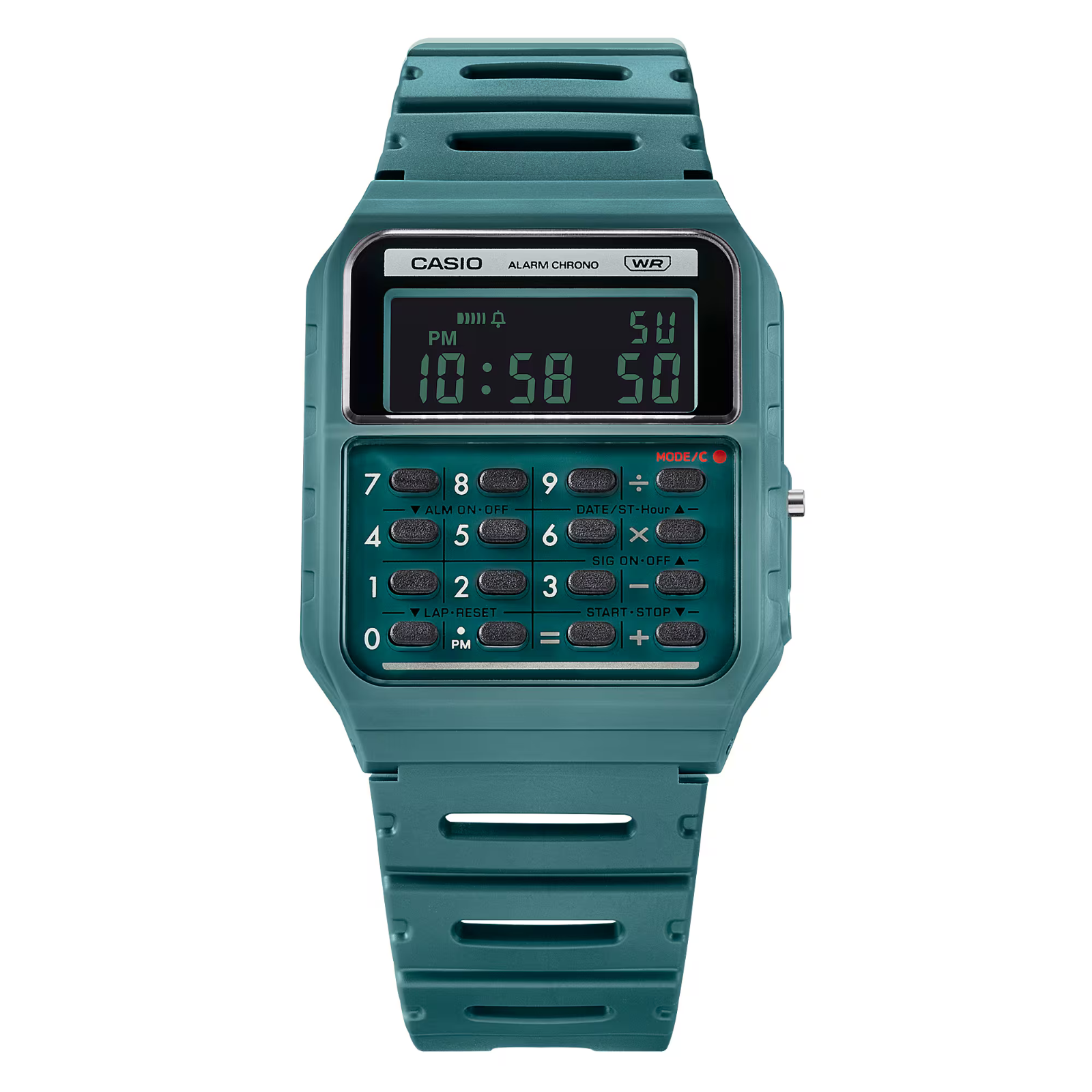 CASIO CA-53WB-3BDF OROLOGIO CALCULATOR DIGITALE VERDE 34X42mm SOTTOCOSTO