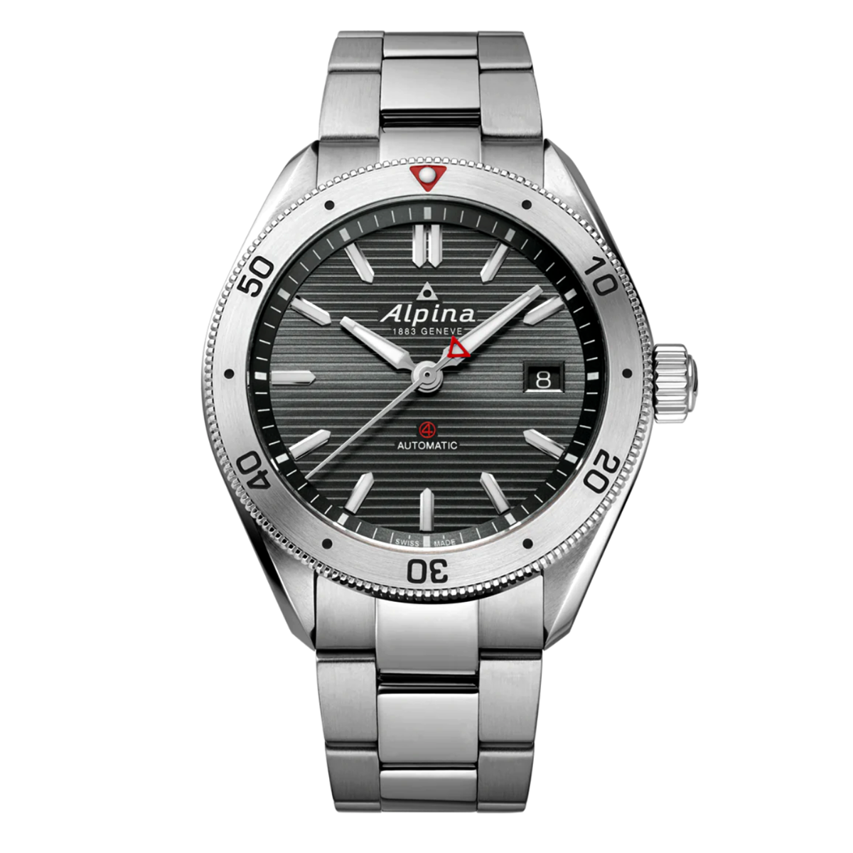 Alpina Orologio Alpiner 4 Automatic Quadrante Grigio 40mm AL-525GS4AQ6B