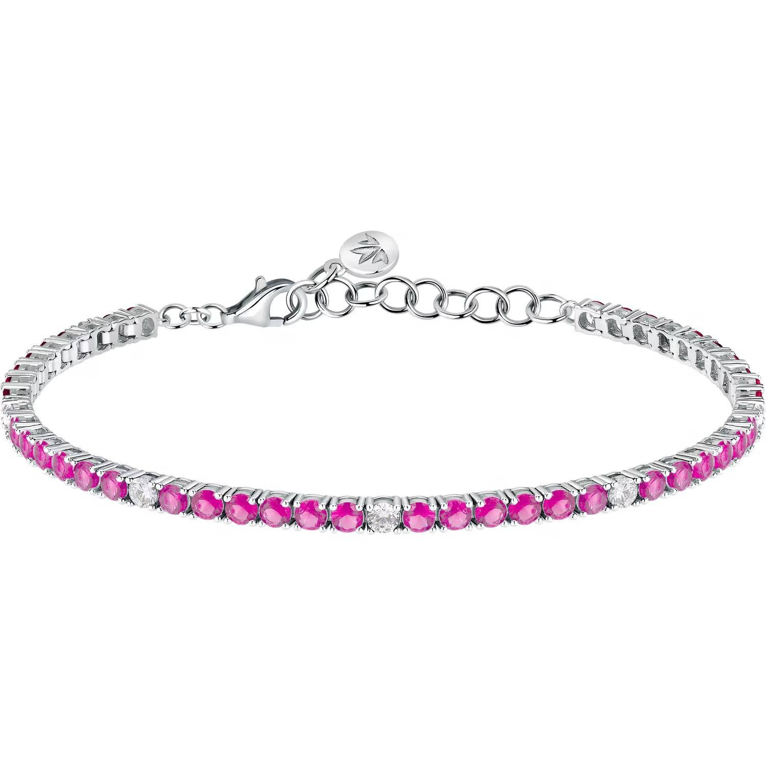 Bracciale Morellato Tesori SAIW258 Bracelet Donna Argento Zirconi Tennis Rosa