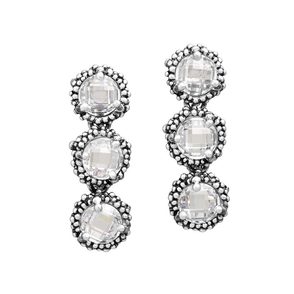 11996 Orecchini Da Donna cascata Zirconi Linea  shine Giovanni Raspini NUOVO