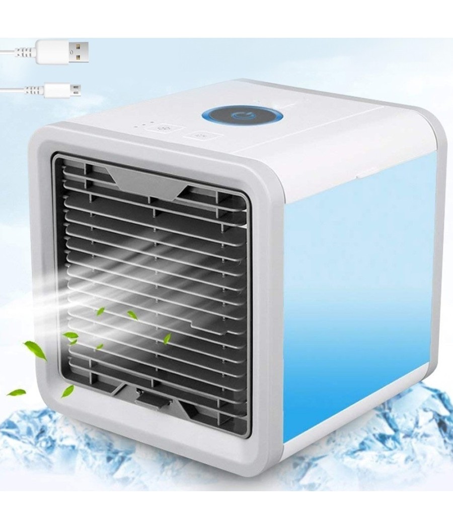 Mini Condizionatore Portatile Deumidificatore A Acqua Usb Ventilatore Auto Led