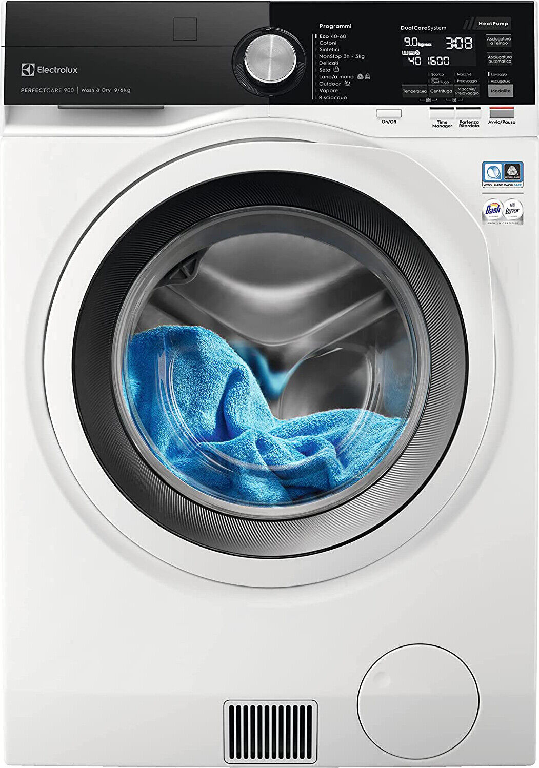 Electrolux Lavasciuga 9+6 Kg 1400 Giri Classe D 63 cm Inverter Vapore EW9W296Y