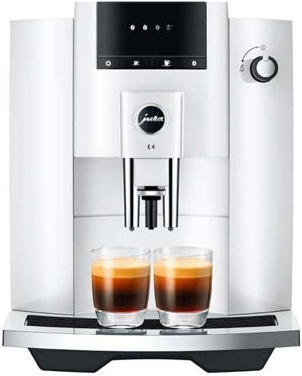Jura E4 Piano White Macchina Da Caffè Automatica 5 Preparazioni