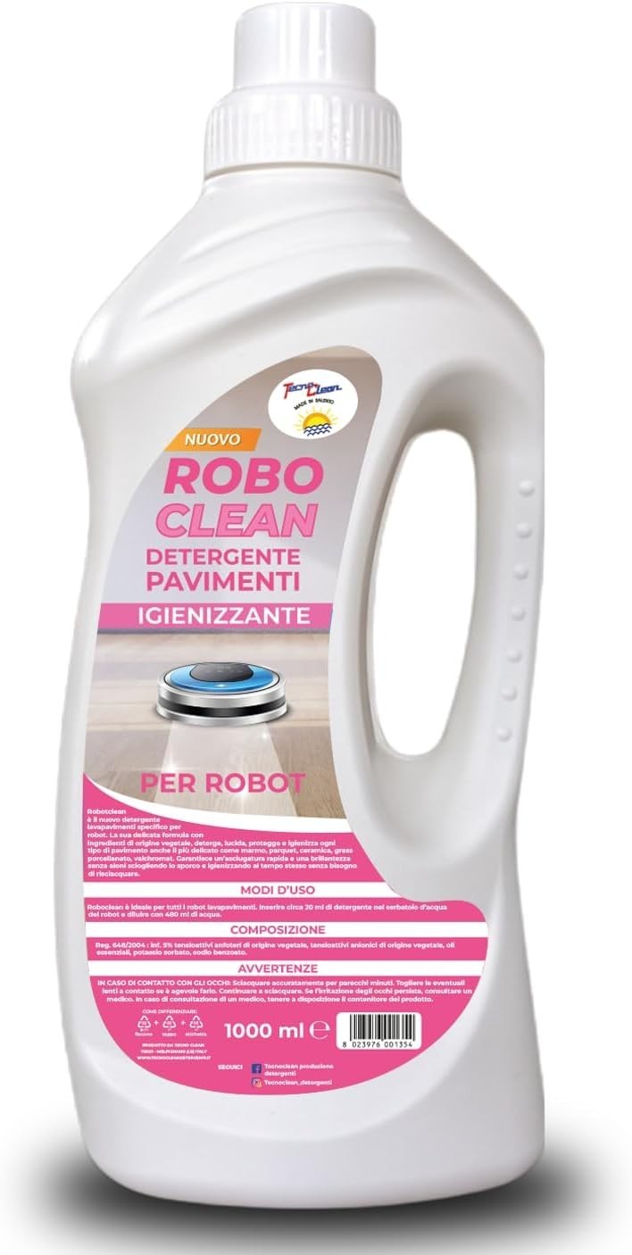 Roboclean - Detergente per robot pulitore, per pavimenti, Bouquet Fiorito