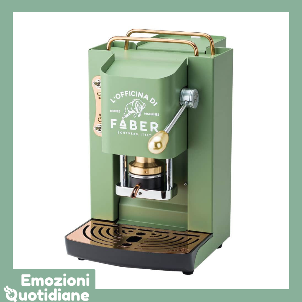 Faber Pro Deluxe | Macchina caffè a cialde Ese 44mm con pressacialda Ottone