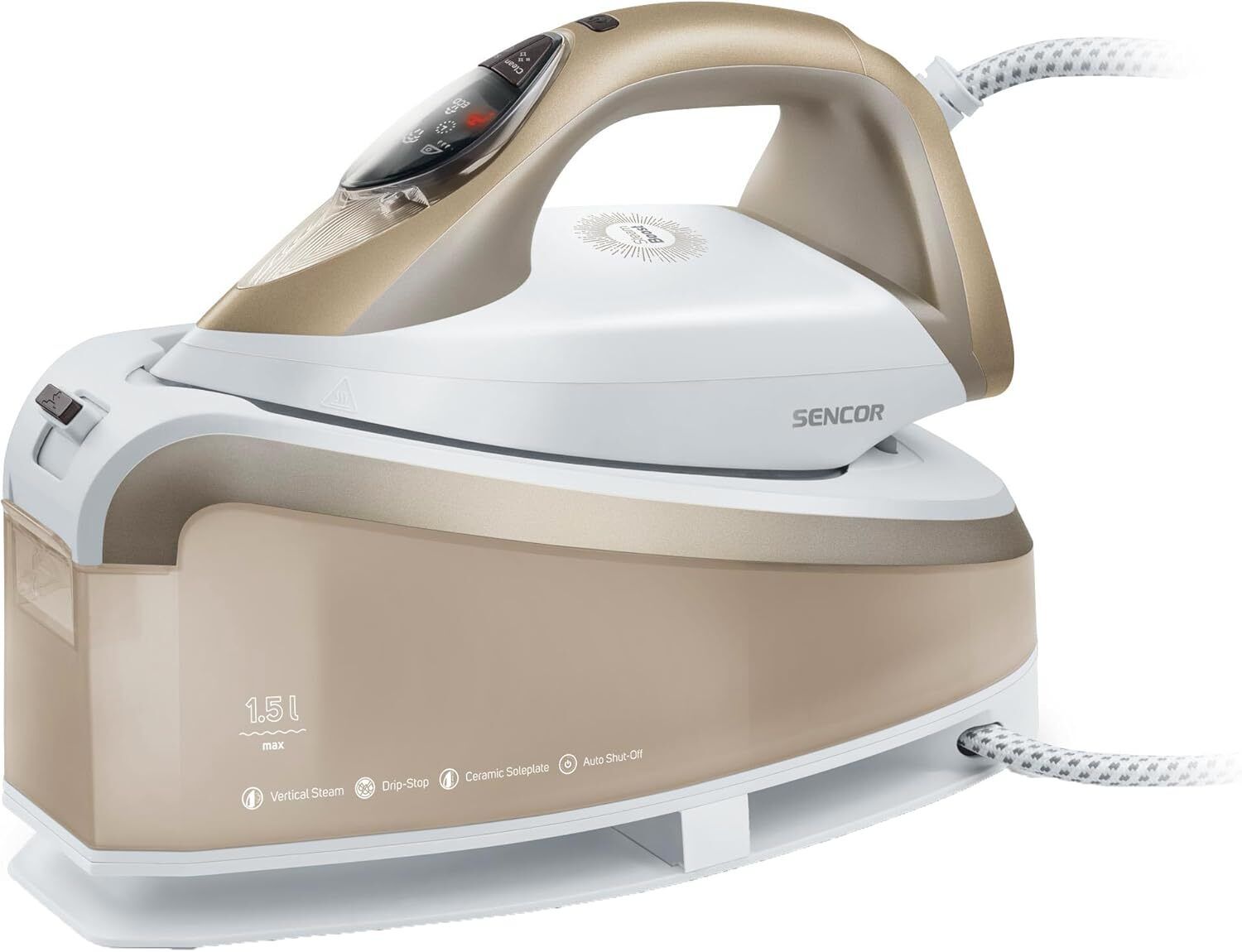 SENCOR Ferro da Stiro con Caldaia 2400 W 1,5 Litri Vapore Verticale SSI 0810VT