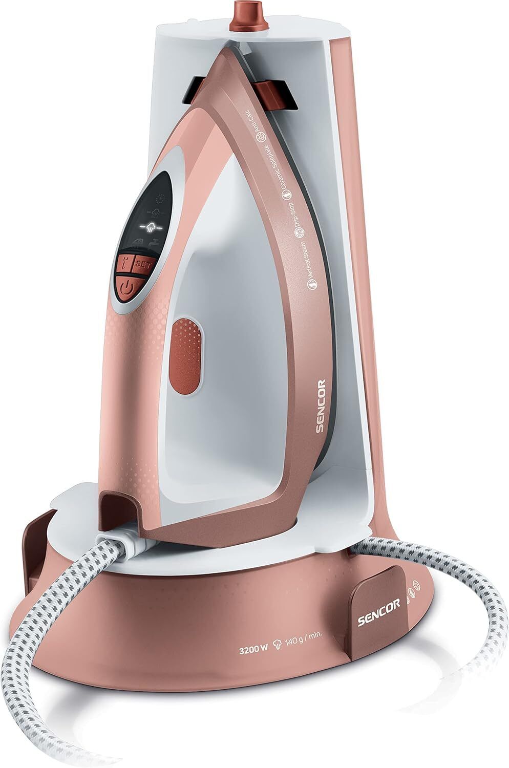 SENCOR Ferro da Stiro con Caldaia 3200 W 5,5 Bar Vapore Verticale SSI 0910RS