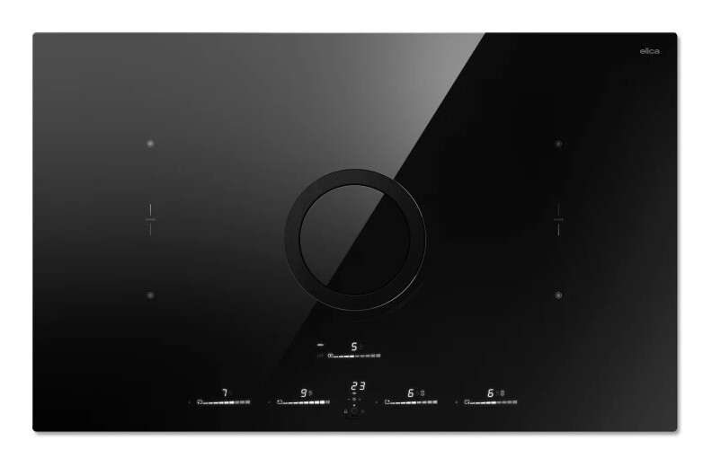 Elica Piano Cottura 4 Fuochi Induzione Cappa NikolaTesla Switch Glow EVO BL/A/83