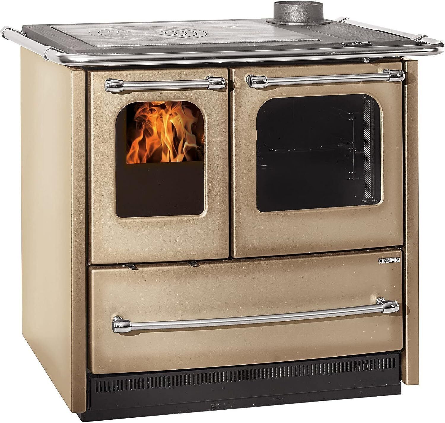 Cucina a Legna con Forno 7.5 kW 215 m3 Nordica Sovrana Easy Evo 2.0
