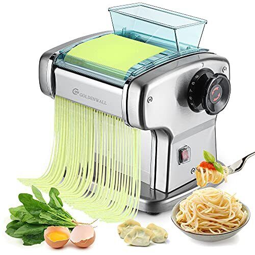 CGOLDENWALL Fresca Macchina per Pasta Elettrica Tagliatelle Macchine in (X0Z)
