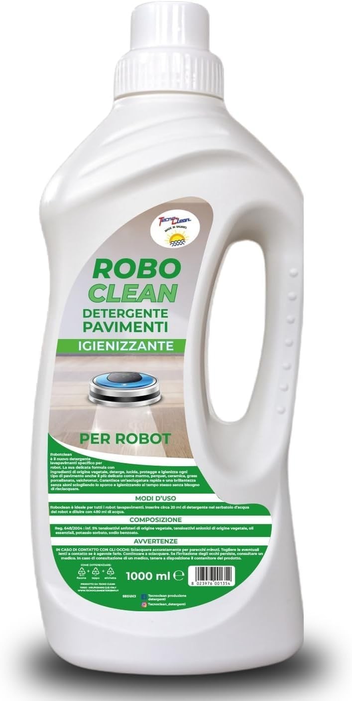 Roboclean Detergente perrobot lavapavimenti, detergente concentrato - Fresco