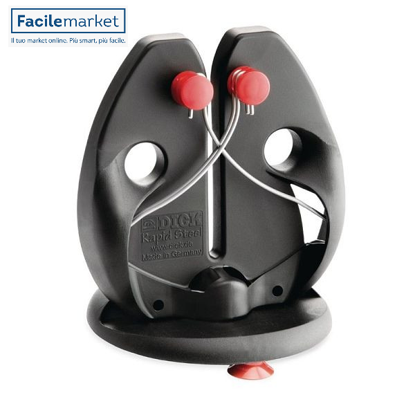 Affilacoltelli  Rapid Action Steel con piastra di supporto in colore nero