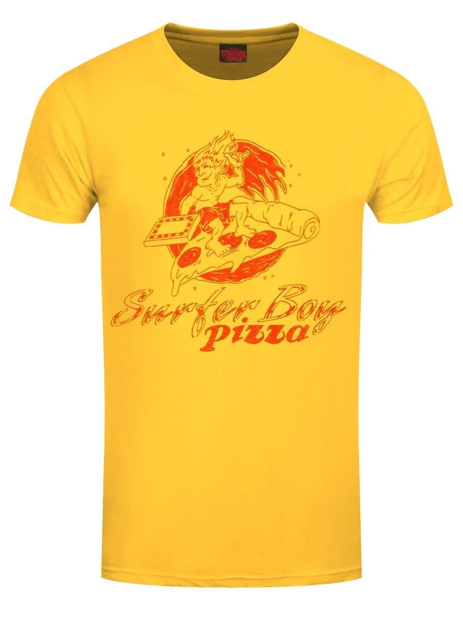Stranger Things T-Shirt Surfer Boy Pizza GroBe XL T-Shirt NUOVO