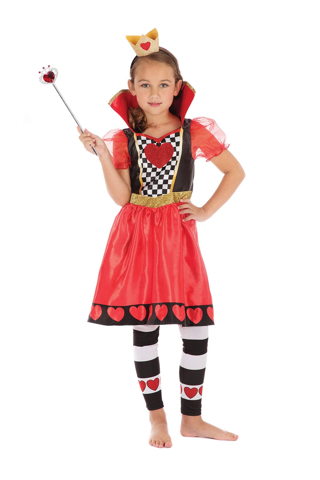 Bristol Novelty Children's Queen of Hearts Costume 10 - 12 years
