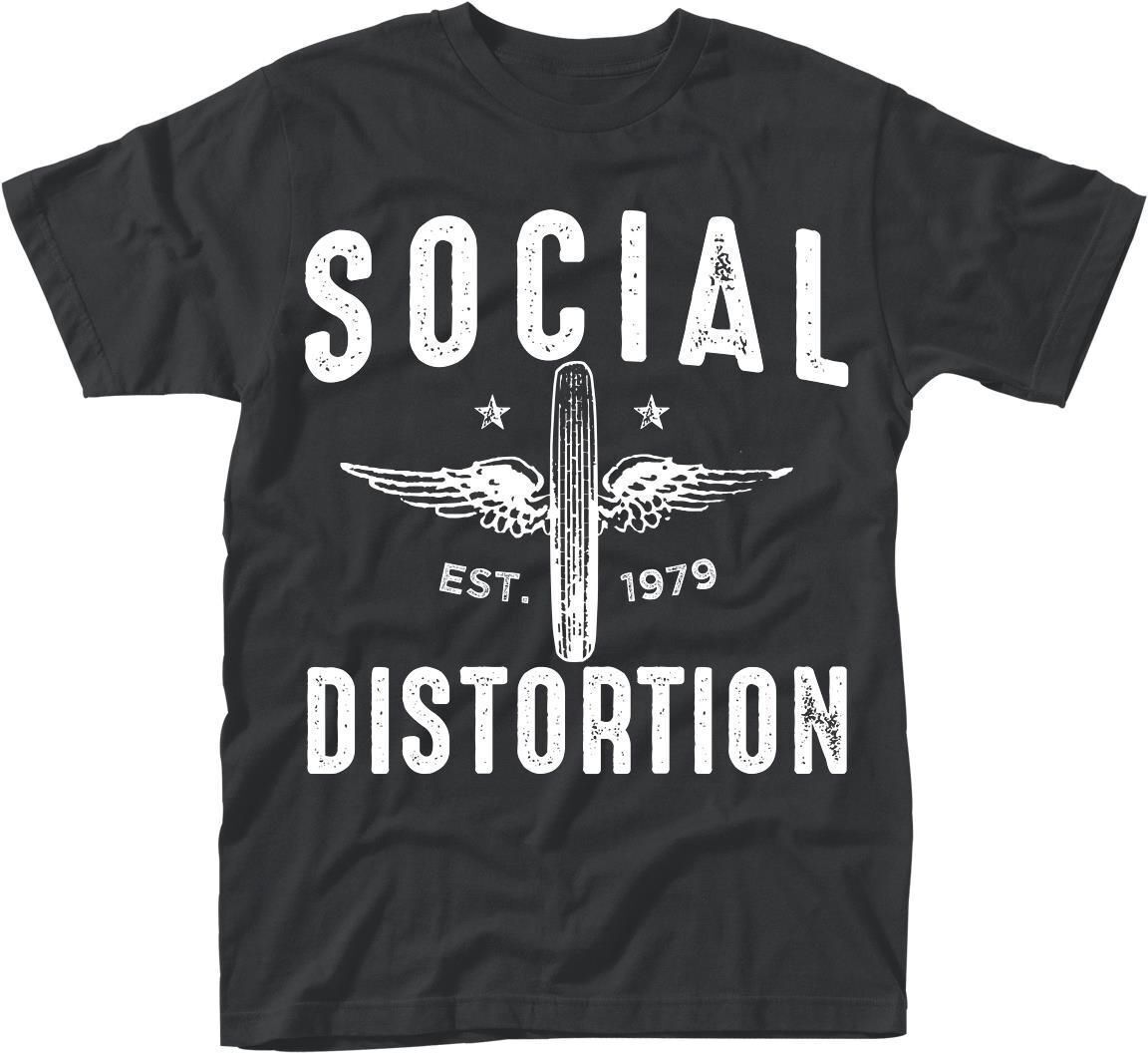 Abbigliamento Social Distortion: Winged Wheel (T-Shirt Unisex Tg. M)