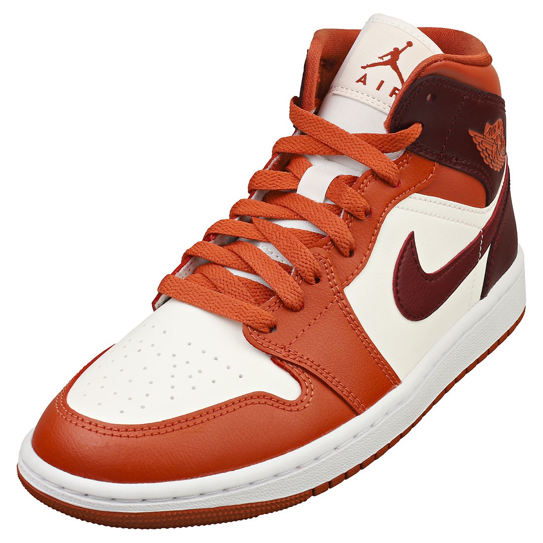 Nike Air Jordan 1 Mid Donna Bianco Marrone - 39 EU