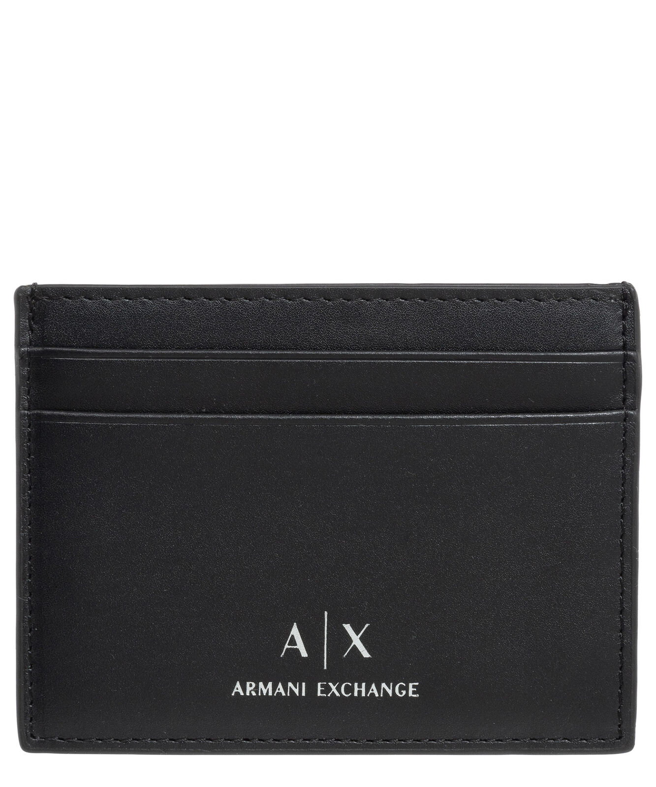 Armani Exchange porta carte di credito uomo 958053CC84500020 nero Black pelle