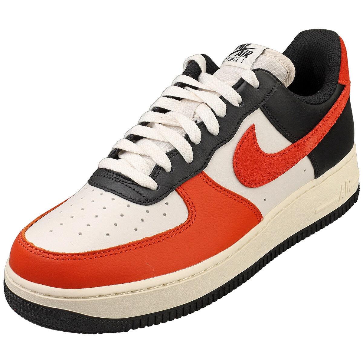 Nike AIR FORCE 1 07 LV8 Uomo Nero Arancione - 42 EU