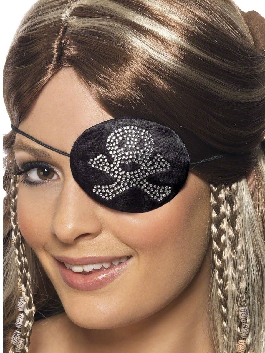 Smiffys Pirates Eyepatch, Black