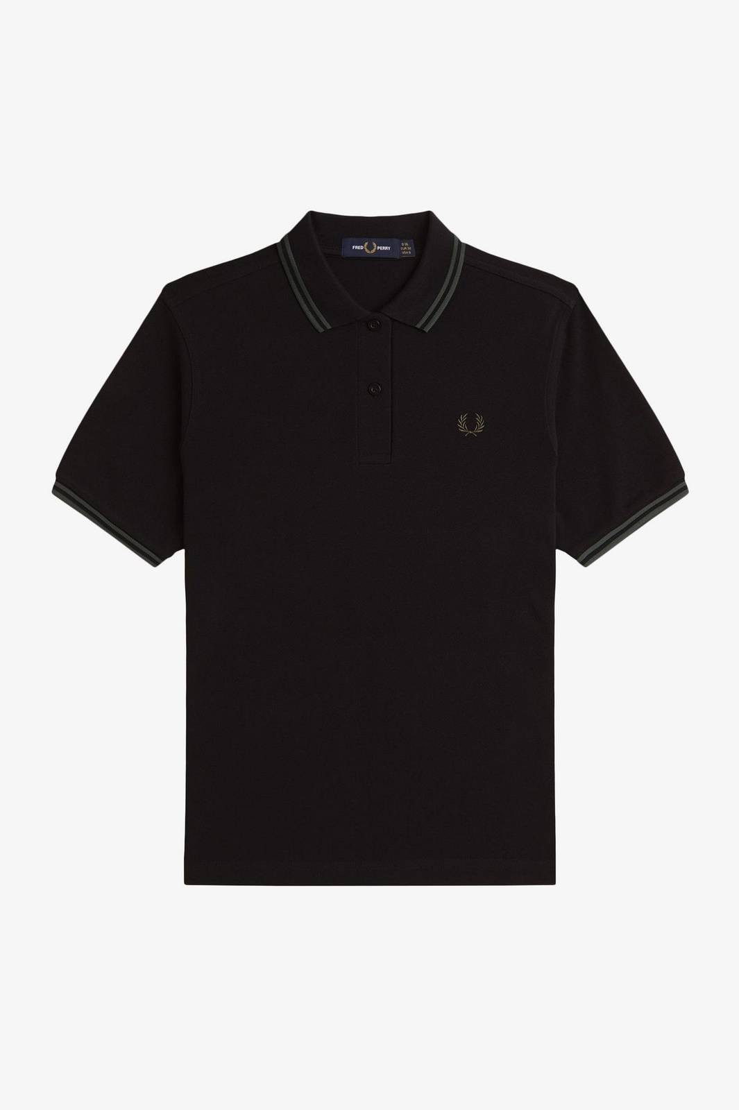 Fred Perry Polo Manica Corta Slim Fit Nero - Taglia XL Abbigliamento Uomo Polo