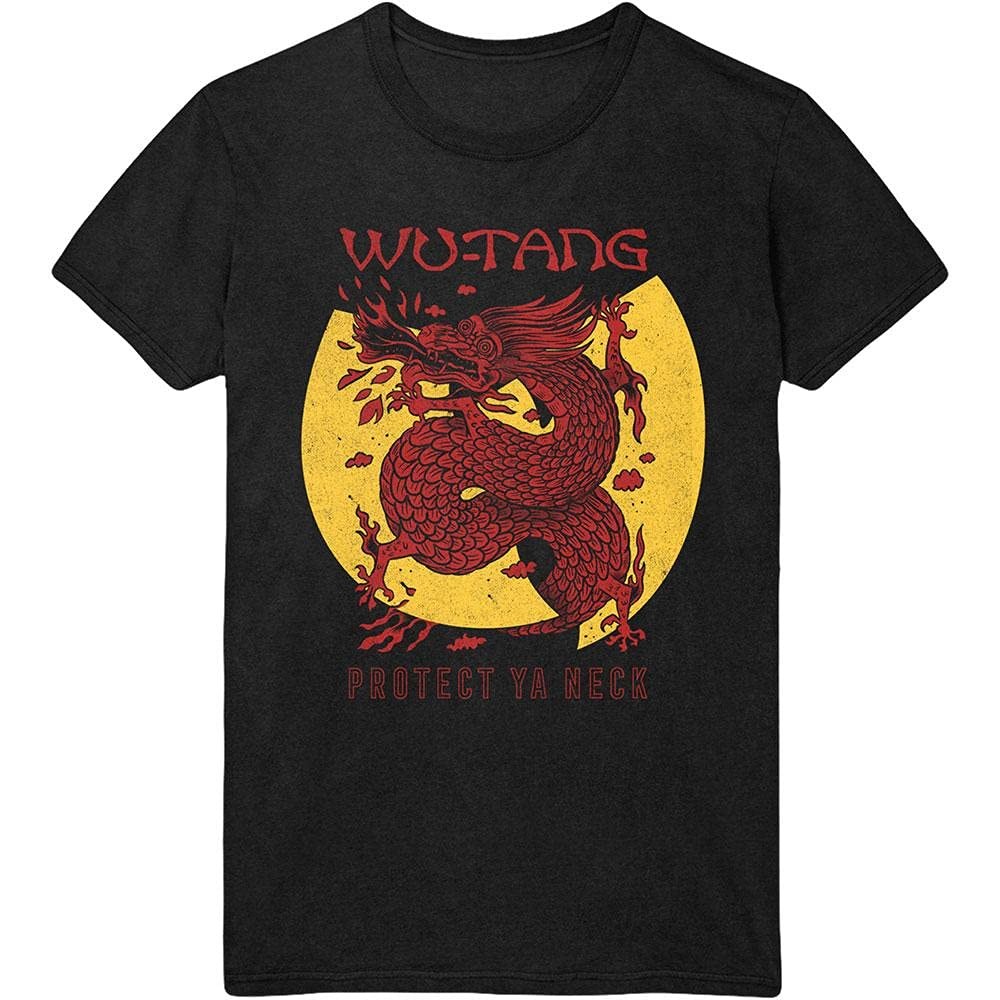 Wu-Tang Clan T Shirt Lightning Infill W Band Logo Nuovo Ufficiale Uomo Nero L Ne