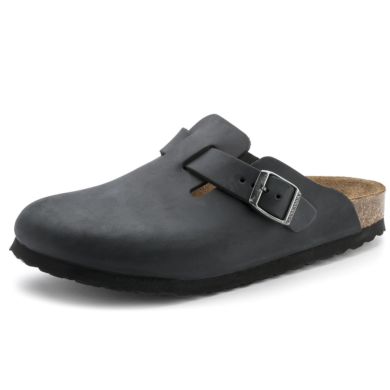 Scarpe Birkenstock Boston Pelle oliata Taglia 40 Cod 0059461 Nero