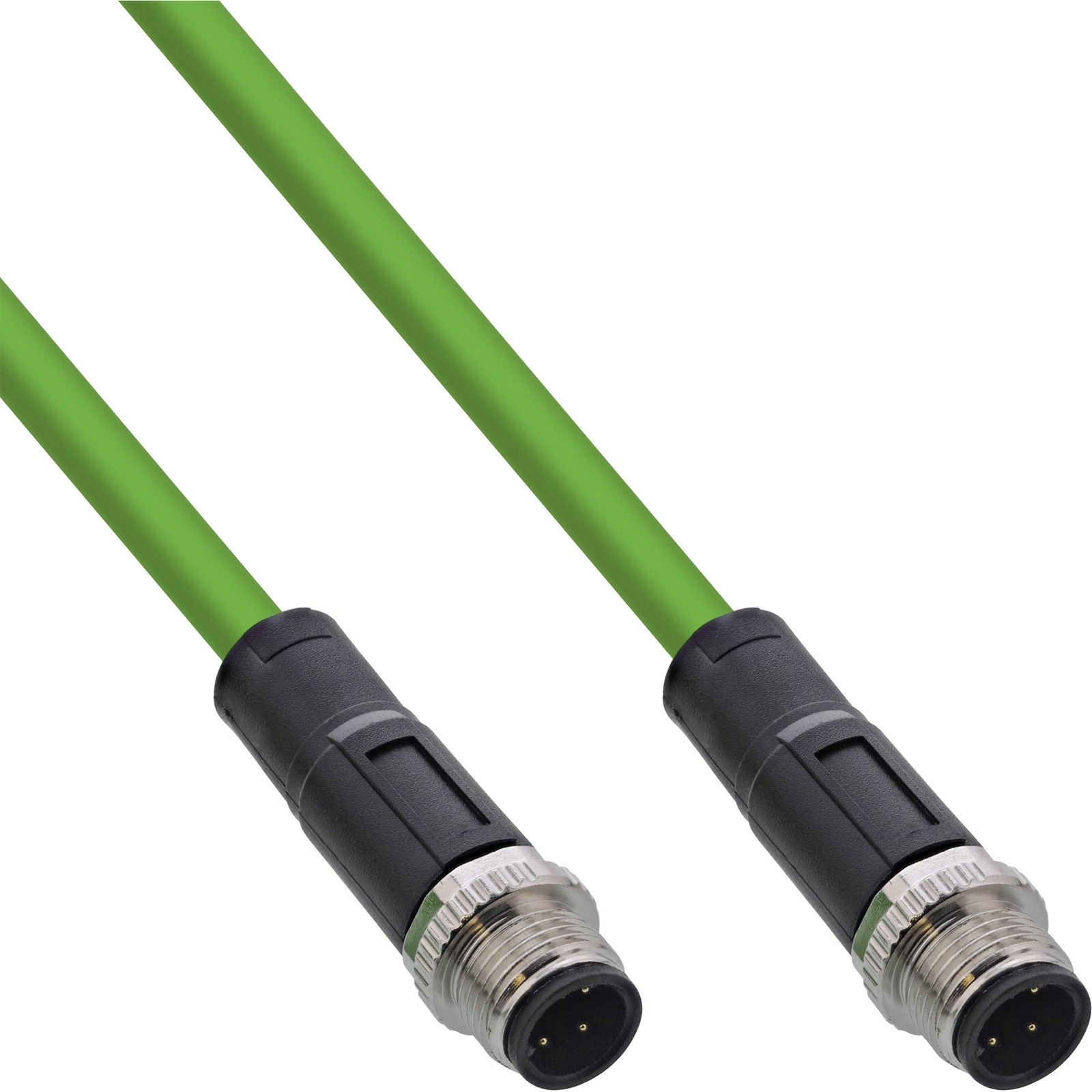 ITS 10 METRI Cavo di rete industriale, M12 4-pin D-coded maschio/maschio, PUR 10