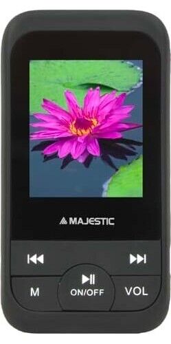 NEW MAJESTIC Lettore Mp3 Mp4 8 GB MicroSD Display 1.8" SDA-8071R BK