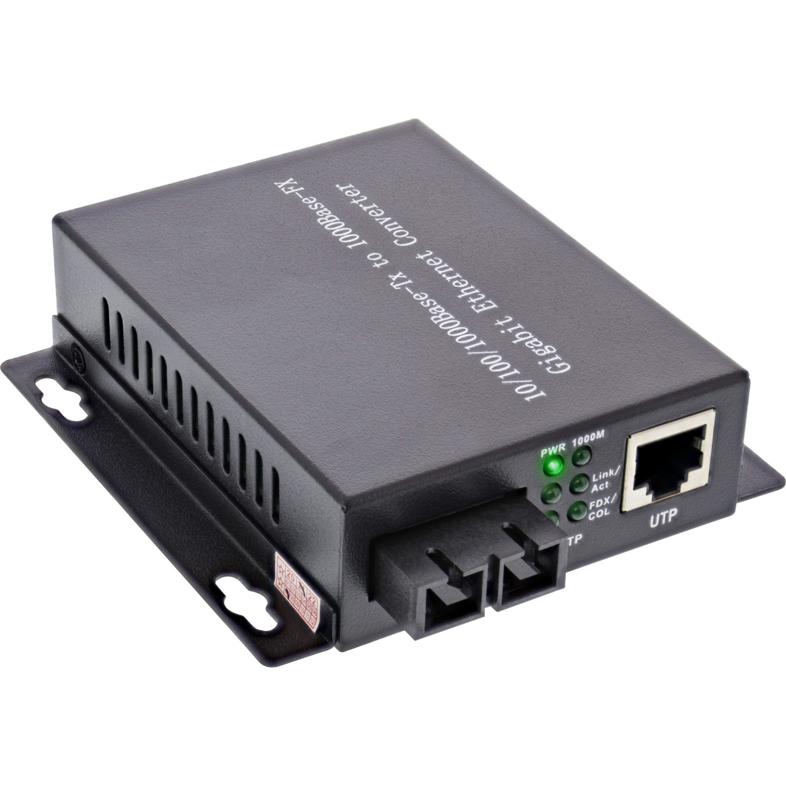 ITS ,Network Media Converter 10/100/1000Mb/s TP a LWL (SC Duplex), MM, 550m