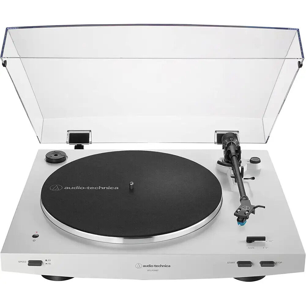 AUDIO-TECHNICA AT-LP3XBTWH giradischi trazione cinghia wireless aptx 33 45 giri