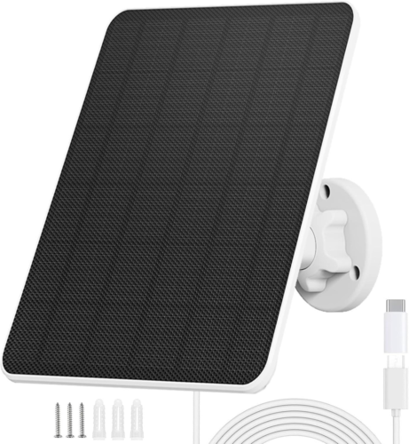 Pannello Solare da 6W per Telecamera di Sorveglianza,Pannello USB per...