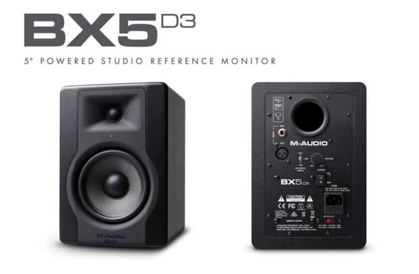 M-Audio BX5 D3 Cassa Monitor da Studio Attiva 100 W per HOME RECORDING MIXAGGIO