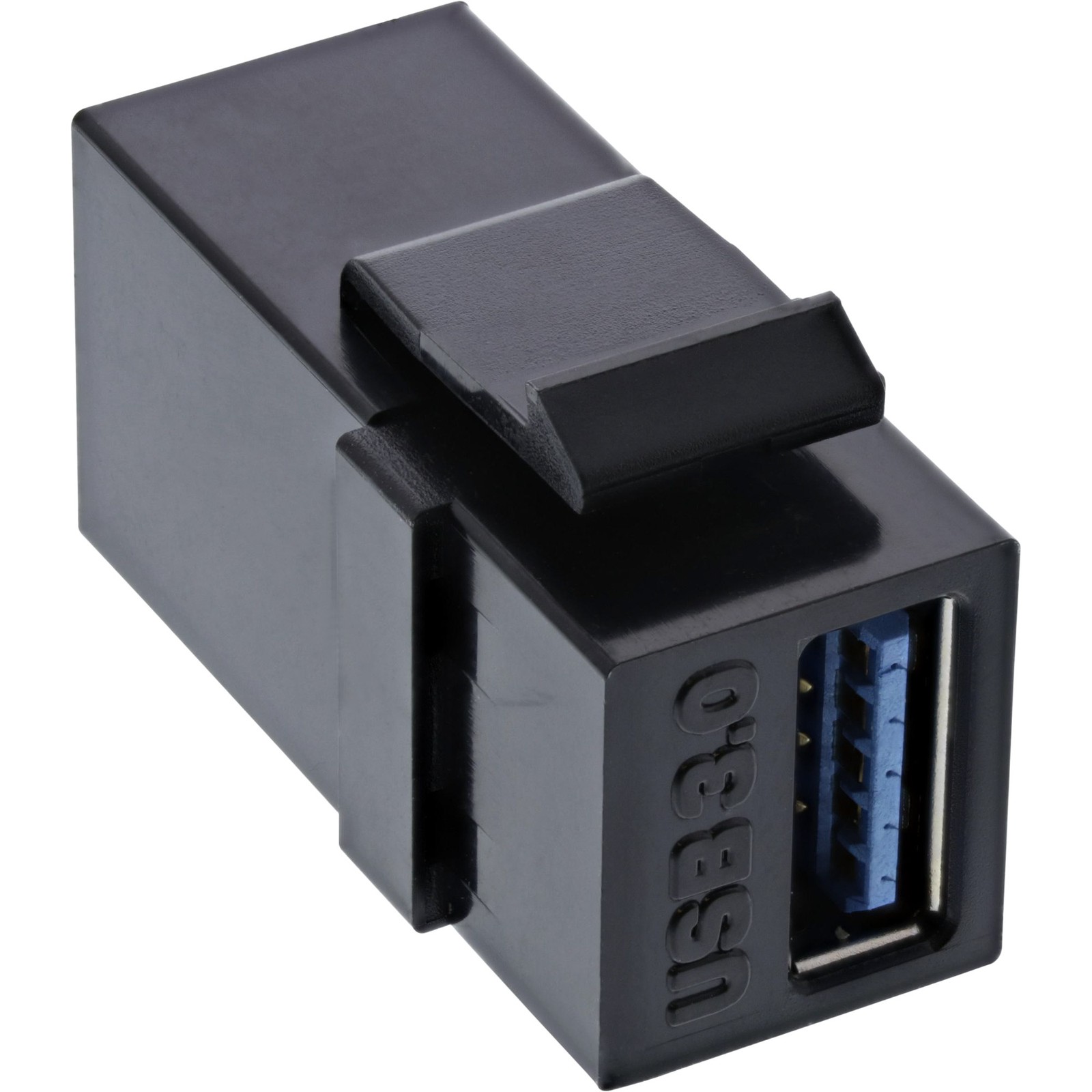 ITS USB 3.0 Keystone Snap-In insert, presa USB-A, nero