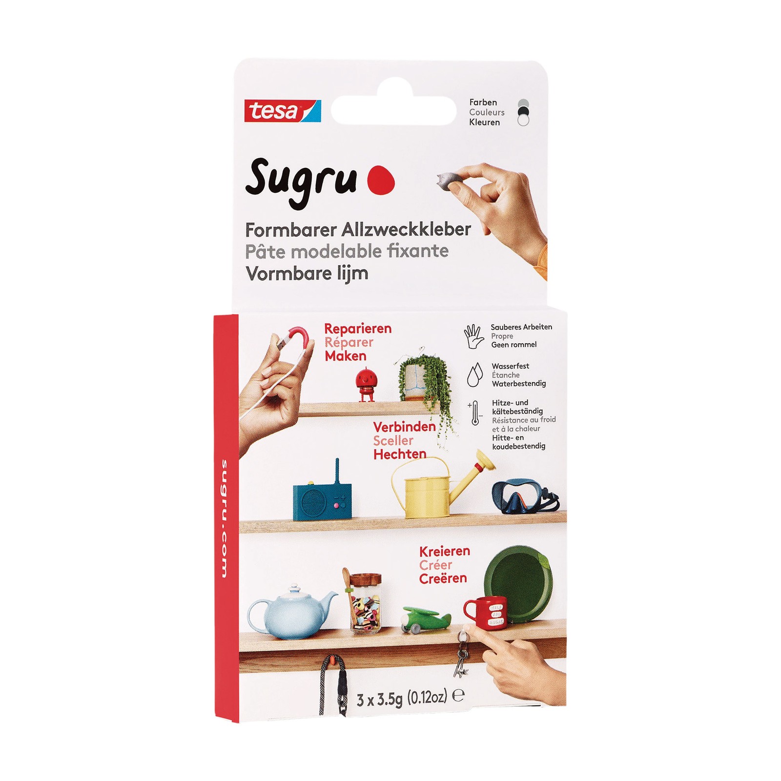 ITS Sugru by tesa adesivo modellabile multiuso nero, 41235