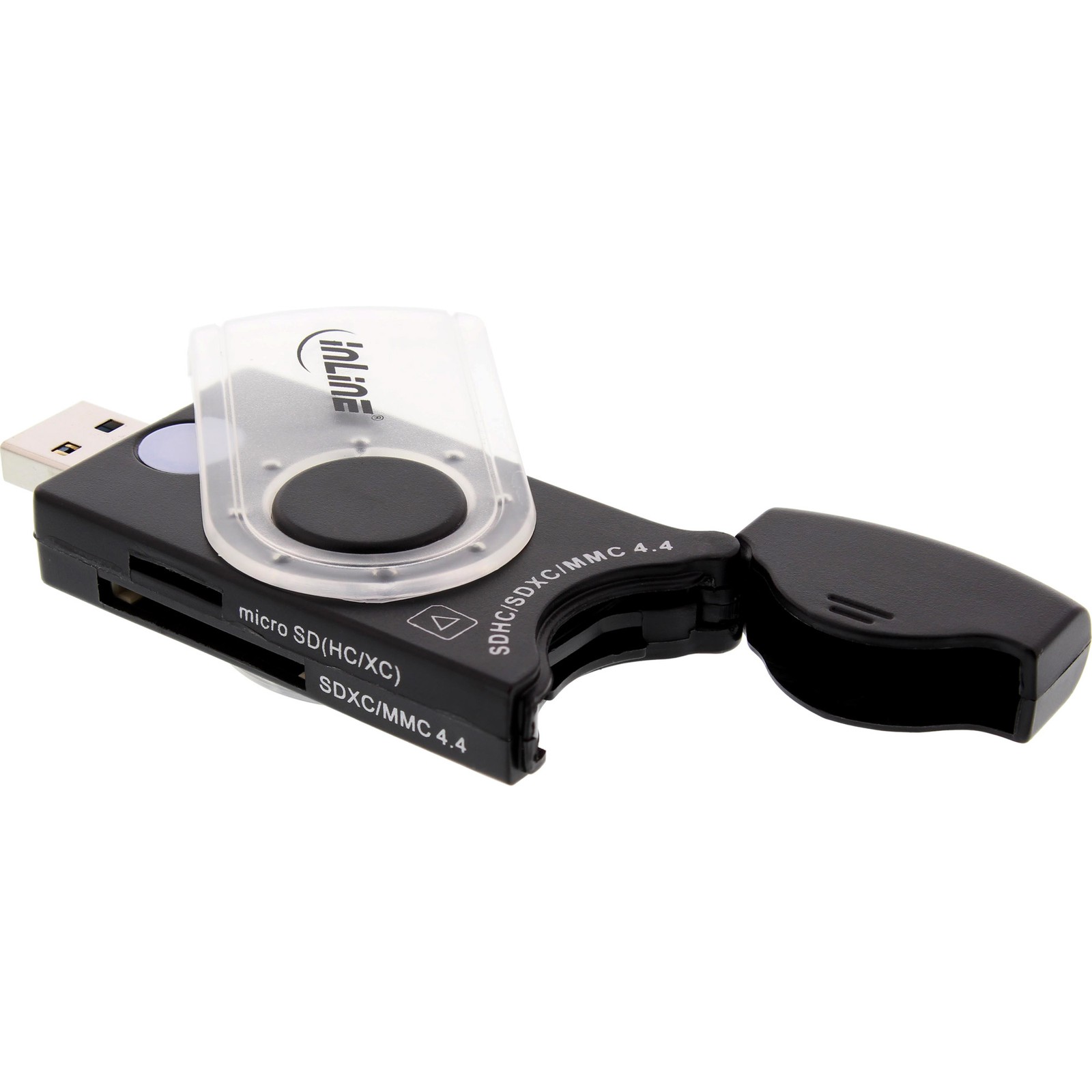 ITS Cardreader USB 3.0 con 2 unita, per SD, SDHC, SDXC, microSD
