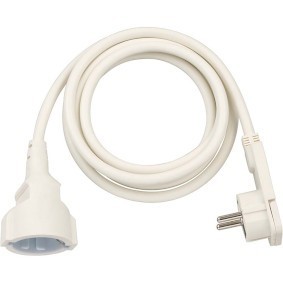 NDS Prolunga alimentazione 2 m H05VV-F 3G1.5 IP20 Bianco