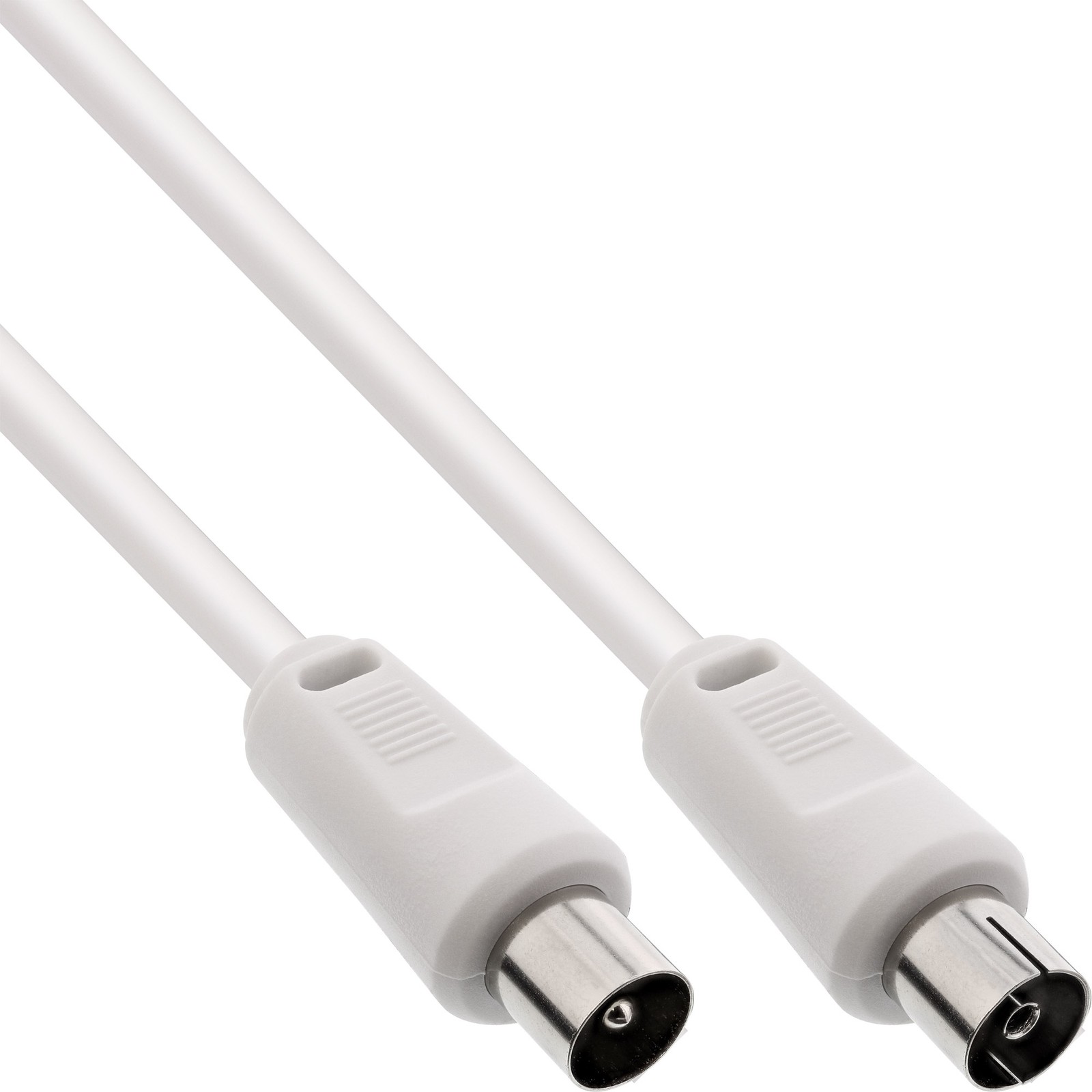 ITS 7 METRI Cavo antenna TV, spinotti IEC, fattore di schermatura >75dB, bianco
