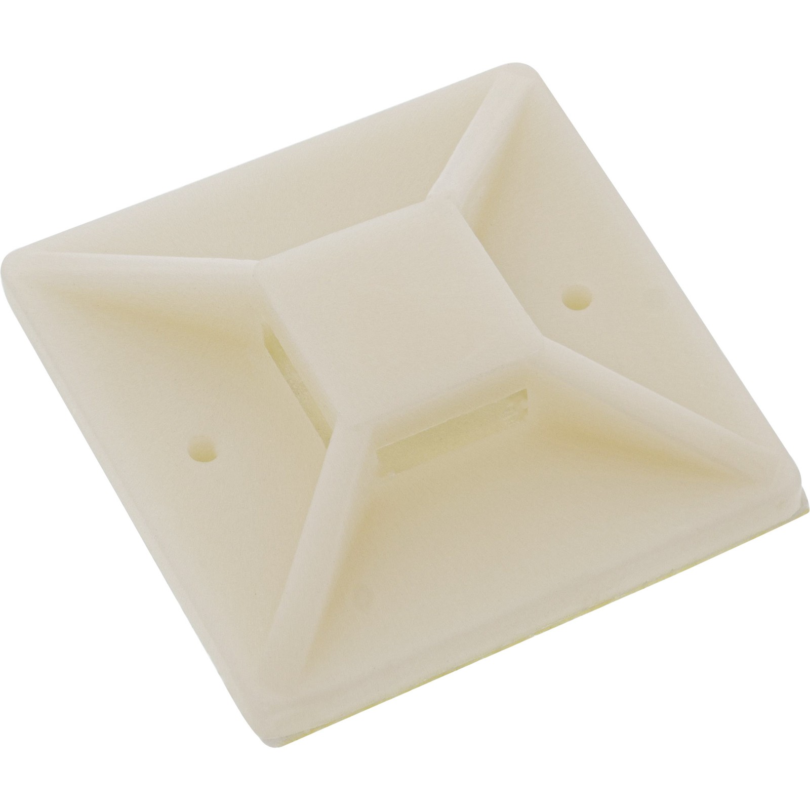 ITS Basette autoadesive 30x30mm per fascette da 7,2mm, neutra, 10pz