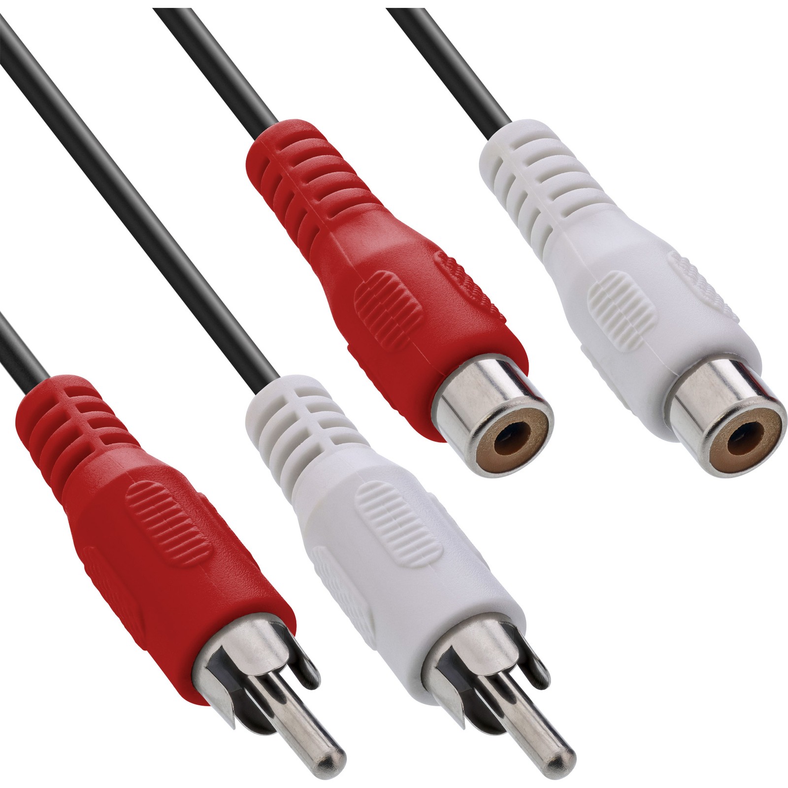 ITS 10 METRI Cavo Audio 2x RCA maschio / femmina, prolunga