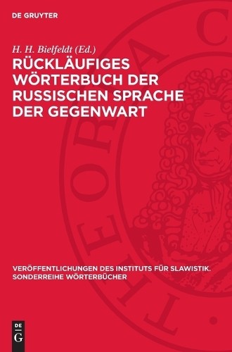 Rückläufiges Wörterbuch Der Russischen Sprache Der Gegenwart (Copertina rigida)