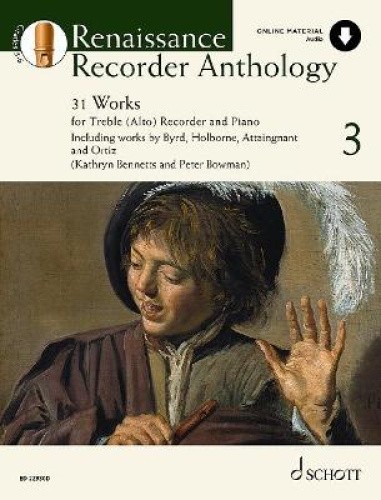 Renaissance Recorder Anthology: 31 Works for Treble (Alto) Recorder and Piano: