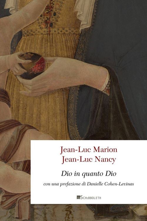DIO IN QUANTO DIO  - MARION JEAN-LUC, NANCY JEAN-LUC - Inschibboleth