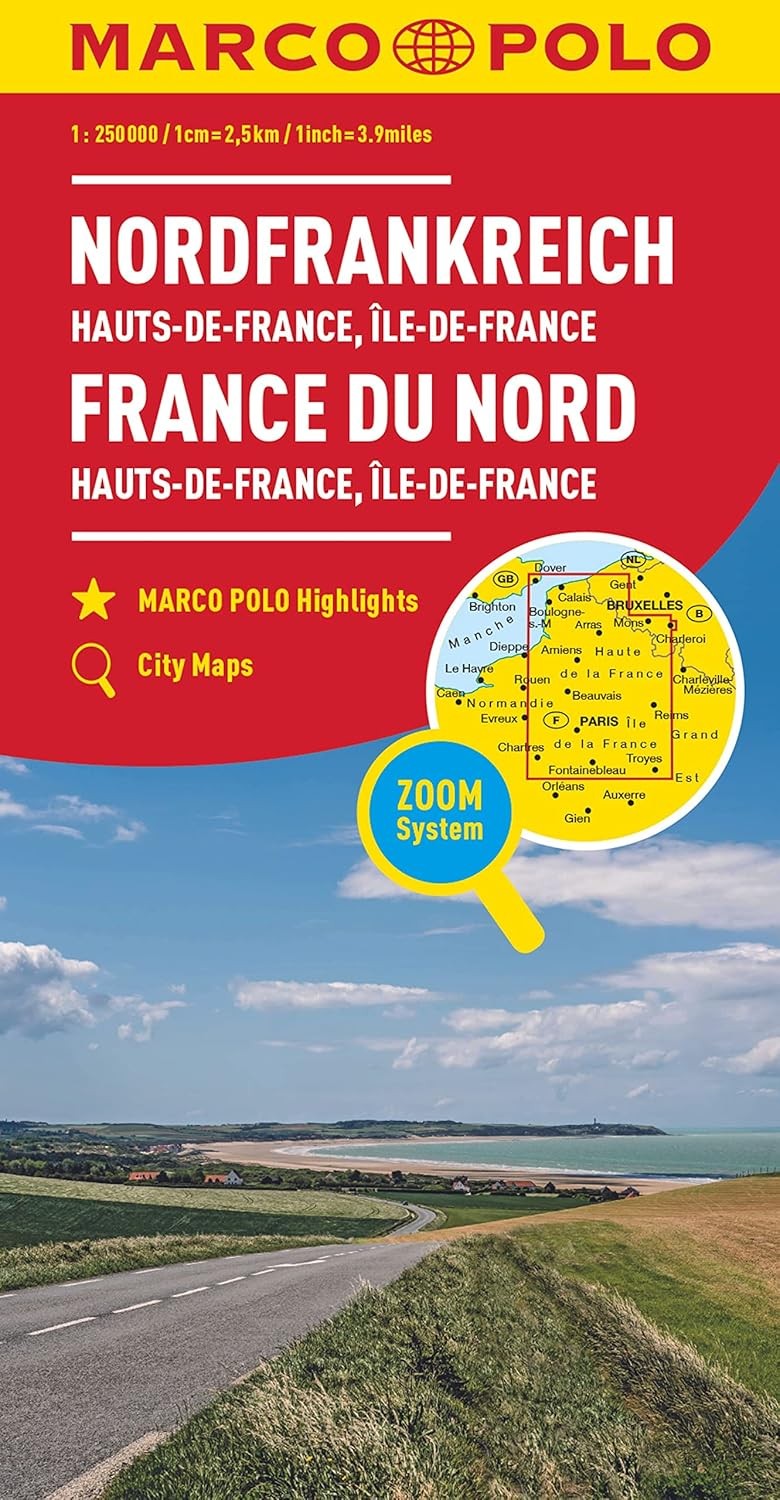 9783829738019 MARCO POLO Hauts-de-France, Île-de-France Mapa re...die, Picardie