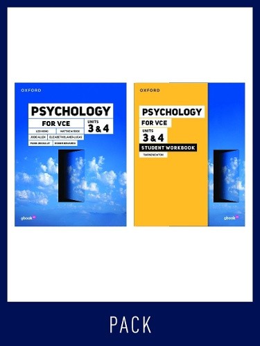 Psychology for VCE Unit 3 & 4 Student pack (SB+SW): Victorian Curriculum
