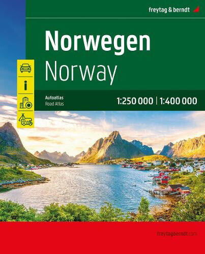 Norwegen, Autoatlas 1:250.000 - 1:400.000, freytag & berndt by Freytag & Berndt