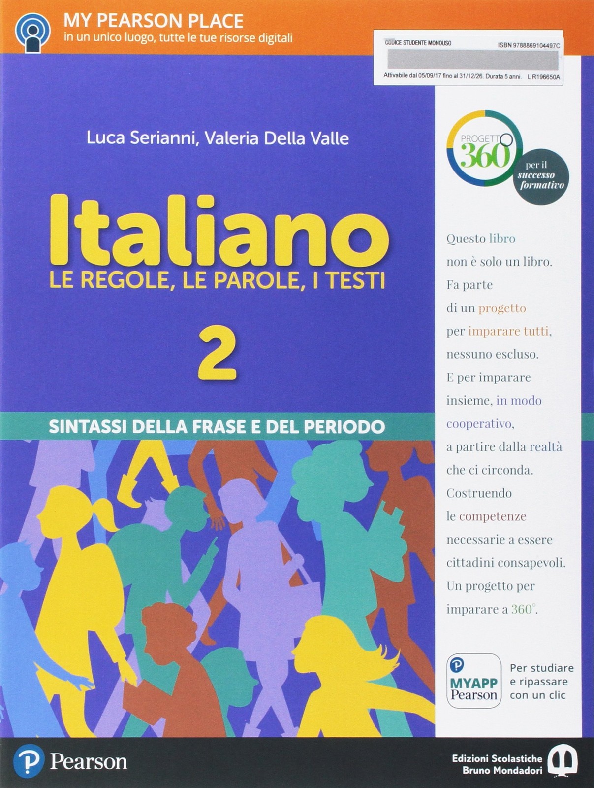 9788869104497 Italiano. Le regole, le parole, i testi. Italiano....nsione online