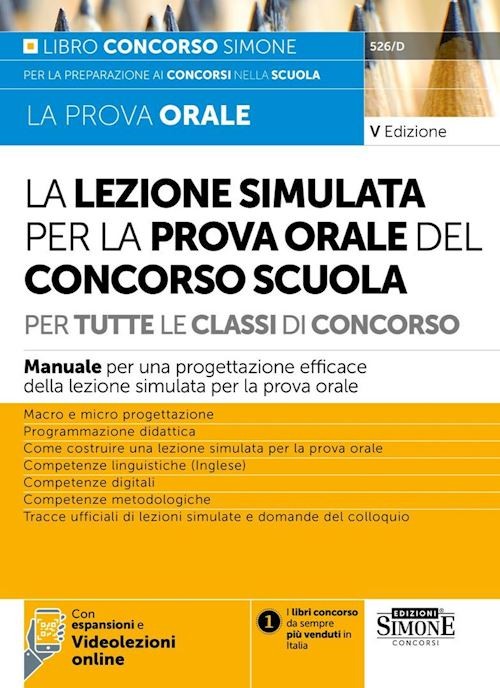 LEZIONE SIMULATA PER LA PROVA ORALE DEL CONCORSO SCUOLA PER TUTTE LE CLASSI DI C