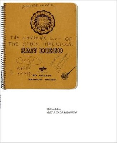 Kathy Acker: Get Rid of Meaning by Kathy Acker